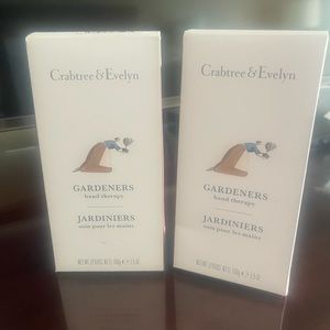 2 Crabtree & Evelyn GARDENERS hand therapy hand lotion moisturizer purse travel